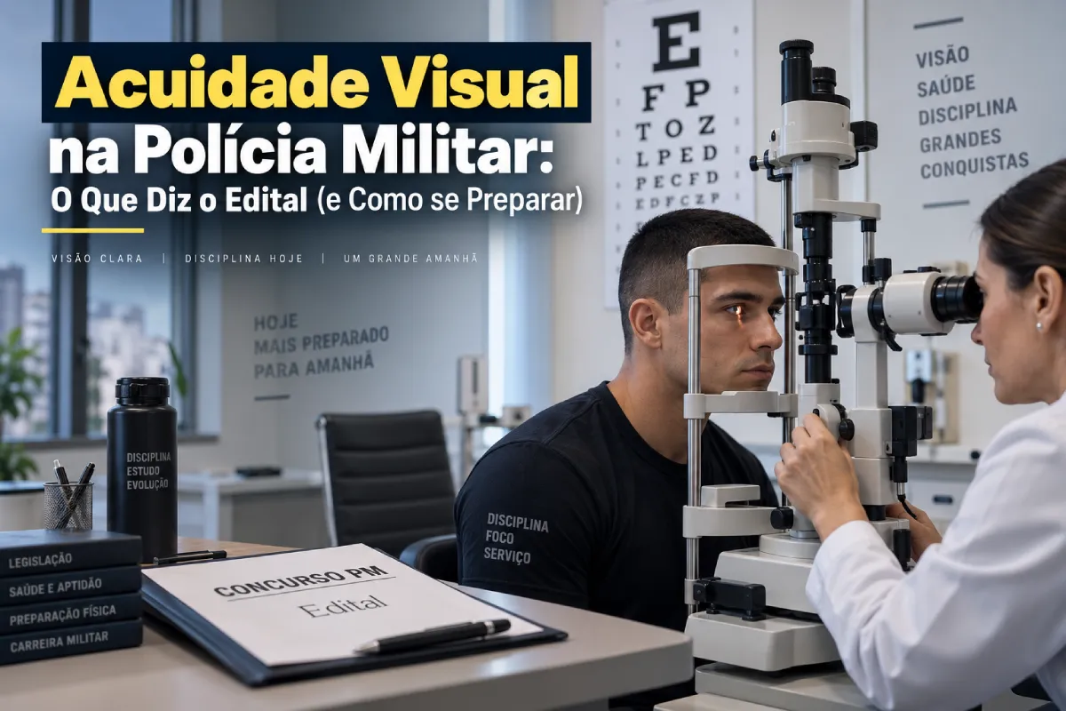 Acuidade Visual na Polícia Militar: O Que Diz o Edital (e Como se Preparar)
