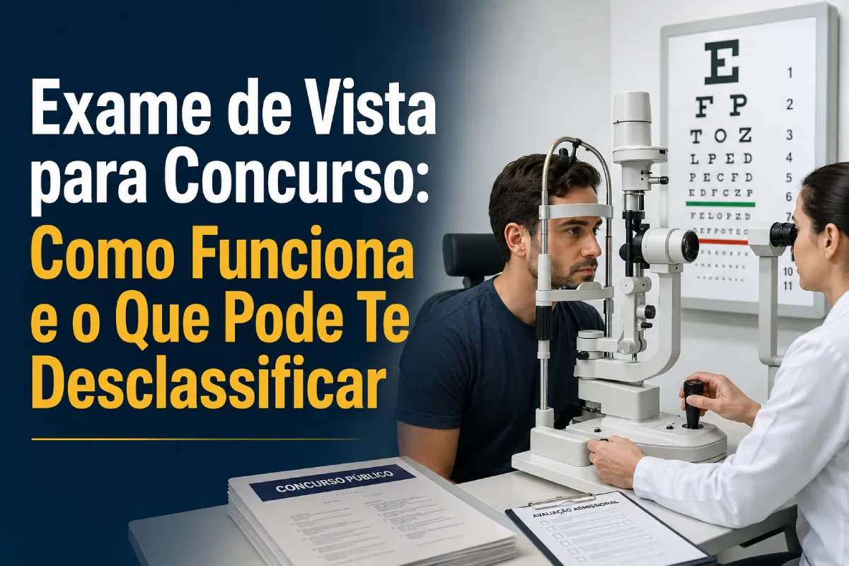 Exame de Vista para Concurso: Como Funciona e o Que Pode Te Desclassificar