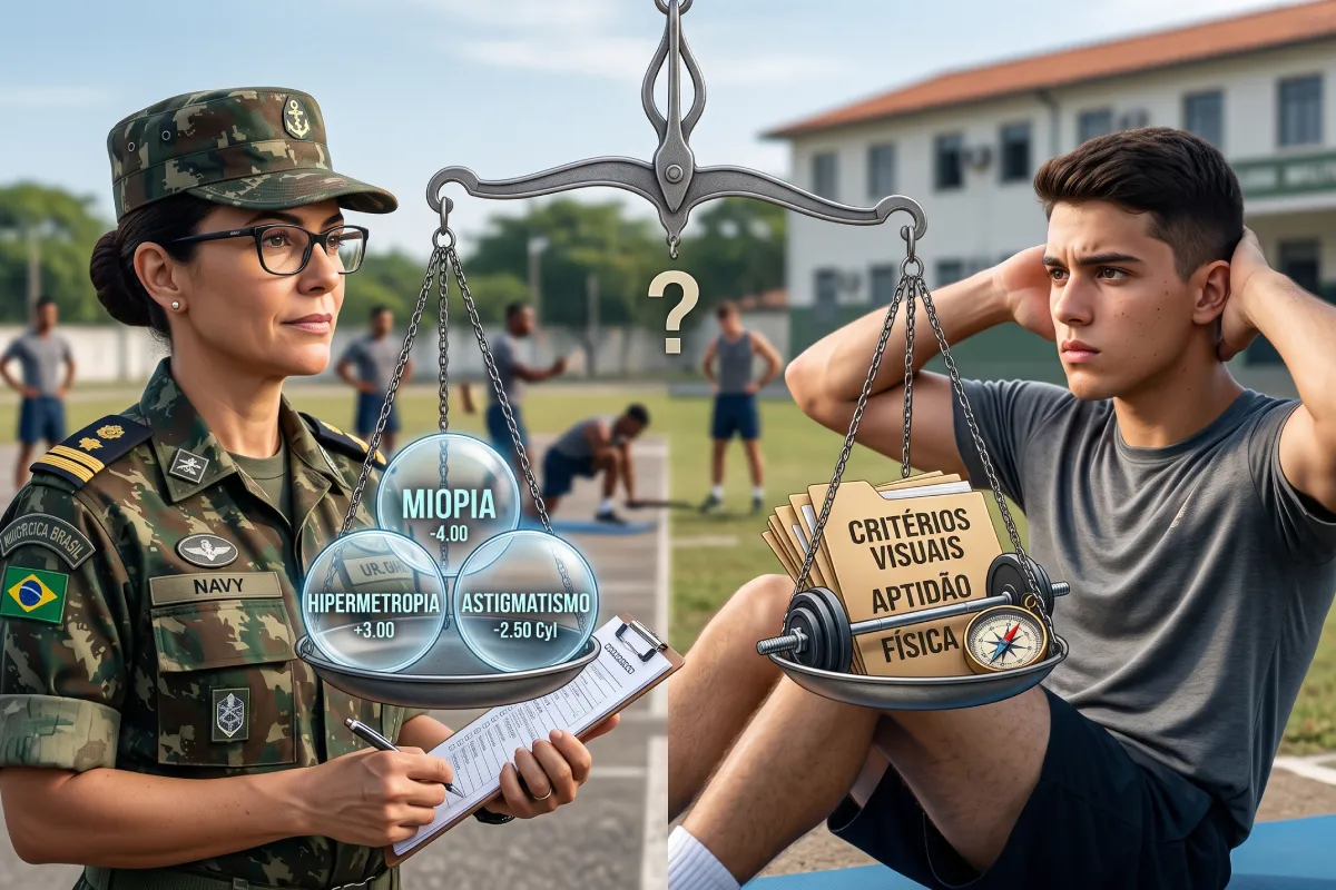 Miopia, Hipermetropia e Astigmatismo: Qual Pesa Mais nos Critérios Visuais de Concursos?